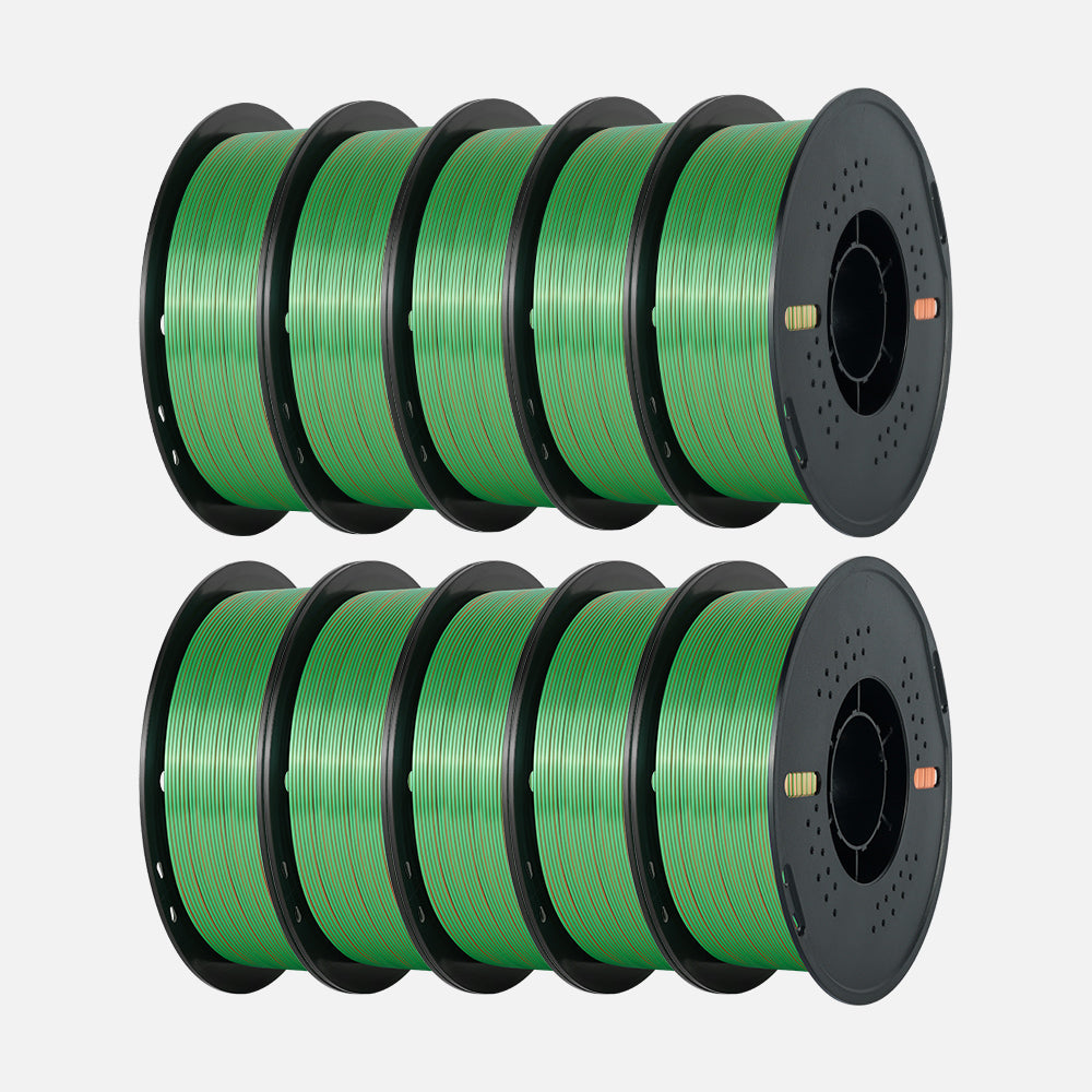 🔥Silk Multicolor PLA 3D Printing Filament-PLA Silk-Kingroon 3D