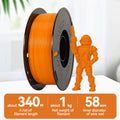 10kg HS-PETG High-Speed 3D Printing Filament, 1.75mm, High Precision, No Bubbles, No Blockage, Low Shrinkage, Compatible with Creality, Bambu Lab, VORON, Anycubic, 1kg Spool-3D Print Material-Kingroon 3D