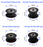 2pcs GT2 Idler Pulley For 3D Printer Parts Aluminum 2GT Timing Pulley 16 20 Tooth Black Pulleys-3D Printer Accessories-Kingroon 3D