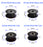 2pcs GT2 Idler Pulley For 3D Printer Parts Aluminum 2GT Timing Pulley 16 20 Tooth Black Pulleys