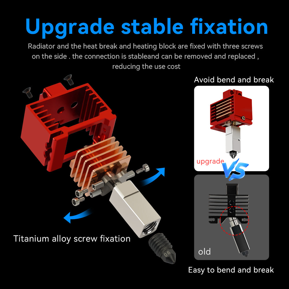 Hotend For Bambu Lab p1p X1C P1S X1 V3.0 Upgrade Hot end-3D Printer Accessories-Kingroon 3D