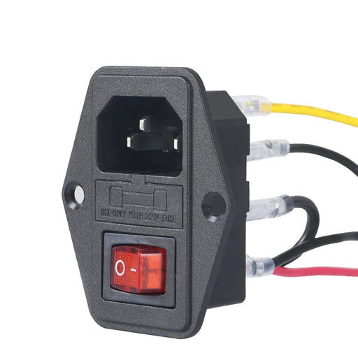 10A 250V Power Supply Switch with Cables AC Part 3 in 1 Fuse Socket Outlet-Kingroon 3D