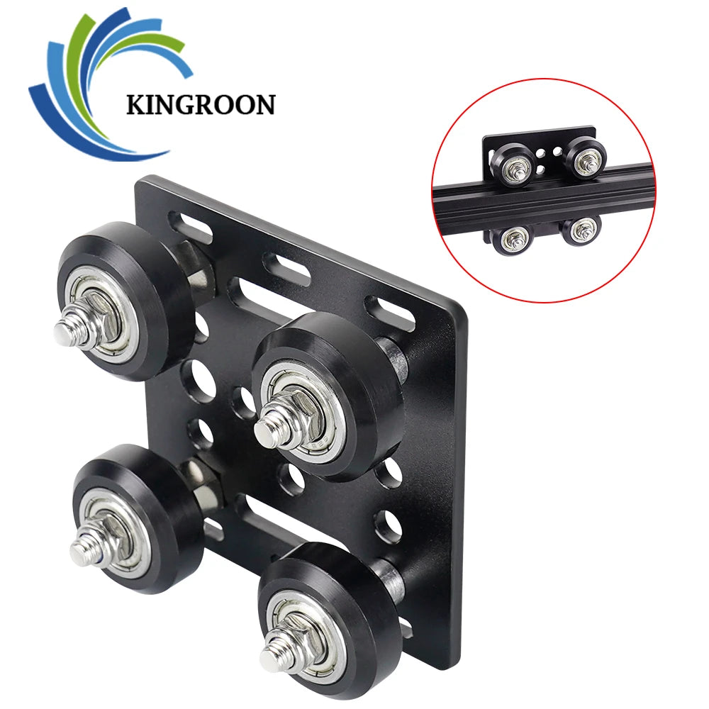 2020/2040 V-slot Aluminum Profiles Wheels 3D Printer Parts For Openbuilds V Gantry Plat Special Slide Plate Pulley-3D Printer Accessories-Kingroon 3D