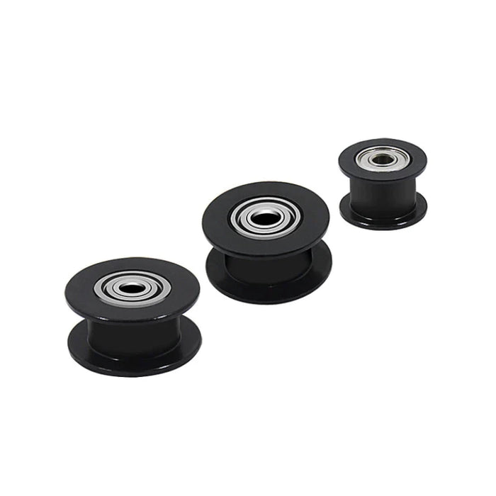 2pcs GT2 Idler Pulley For 3D Printer Parts Aluminum 2GT Timing Pulley 16 20 Tooth Black Pulleys-3D Printer Accessories-Kingroon 3D