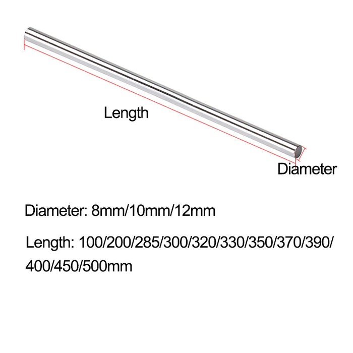 Smooth Rod Linear Shaft Rail 100/200/285/450/500mm Optical Axis Diameter 8 10 12mm Linear Shaft Rail Guide-Kingroon 3D