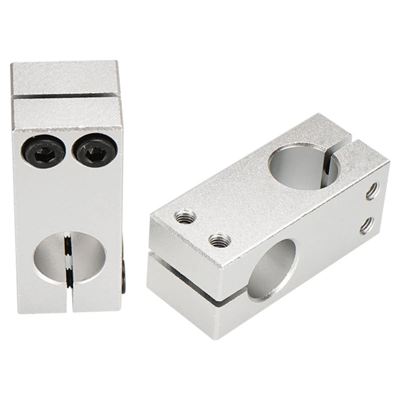 Cross optical axis mount Smooth Rod fixing Block Optical axis Aluminum Block Smooth Rod fix mount-3D Printer Accessories-Kingroon 3D