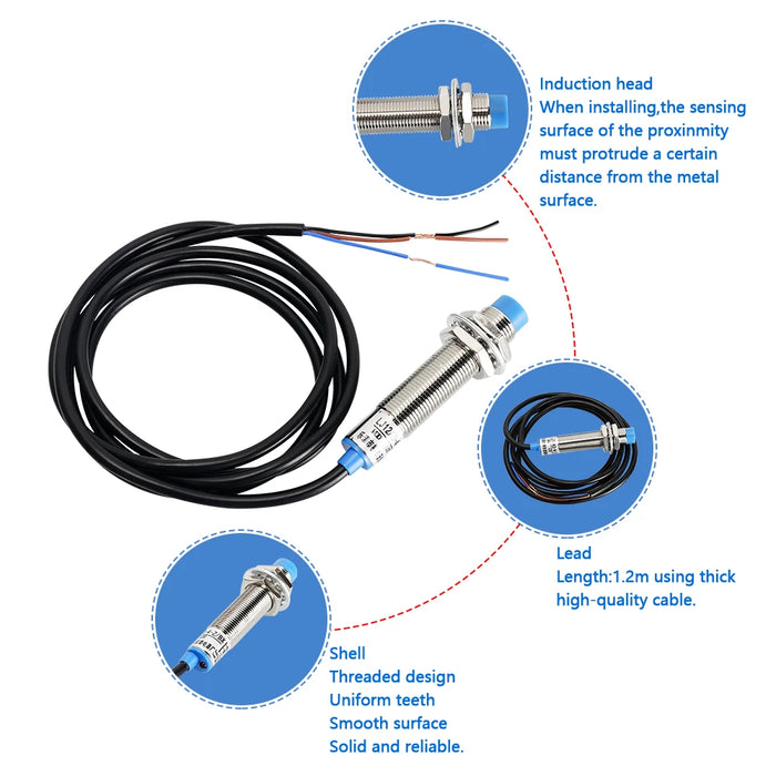 LJ12A3-4-ZBX inductive proximity sensor for 3D printer Z probe auto bed leveling for CR10 ENDER3-3D Printer Accessories-Kingroon 3D