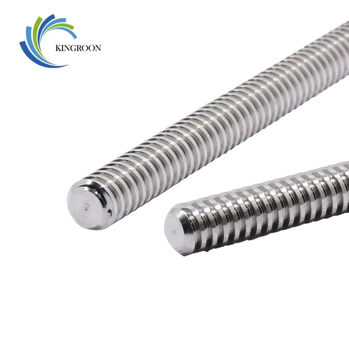 Lead 2mm Trapezoidal Screw Without Copper Nut T8 Lead Screw 100/150/200/250/300/330/350/400/500mm