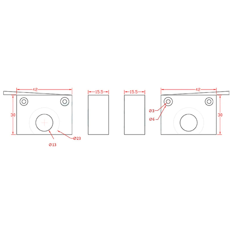 MK10 Extruder Left Right Arm With 40 tooth Copper Gear Feed Extrusion for 1.75mm Filaments-3D Printer Accessories-Kingroon 3D