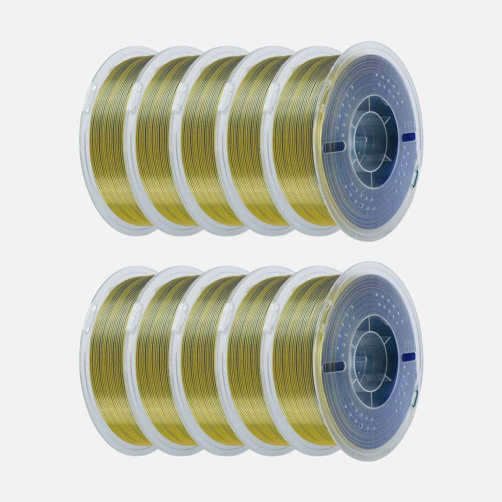 🔥Rainbow / Silk Multicolor PLA 3D Printing Filament-PLA Silk-Kingroon 3D
