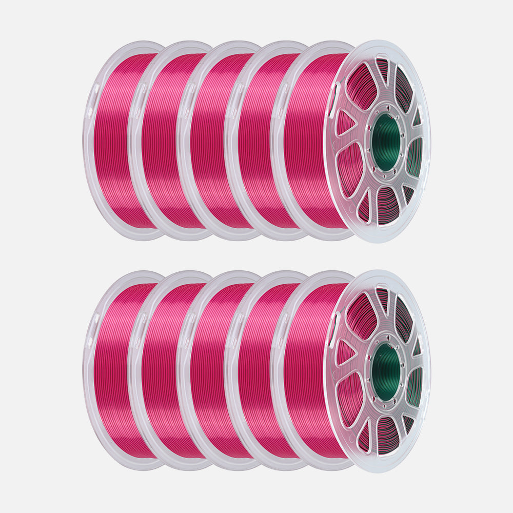 🔥Rainbow / Silk Multicolor PLA 3D Printing Filament-PLA Silk-Kingroon 3D