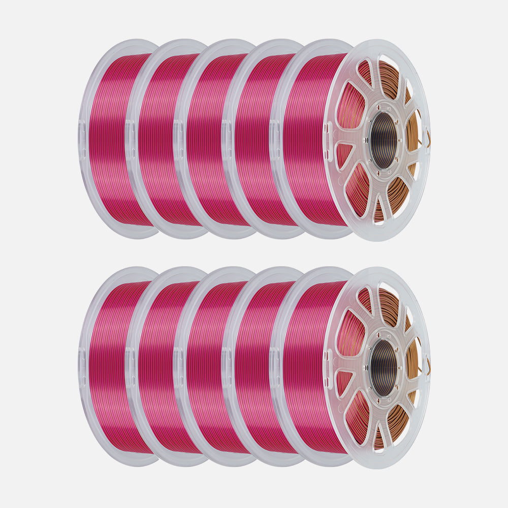 🔥Rainbow / Silk Multicolor PLA 3D Printing Filament-PLA Silk-Kingroon 3D
