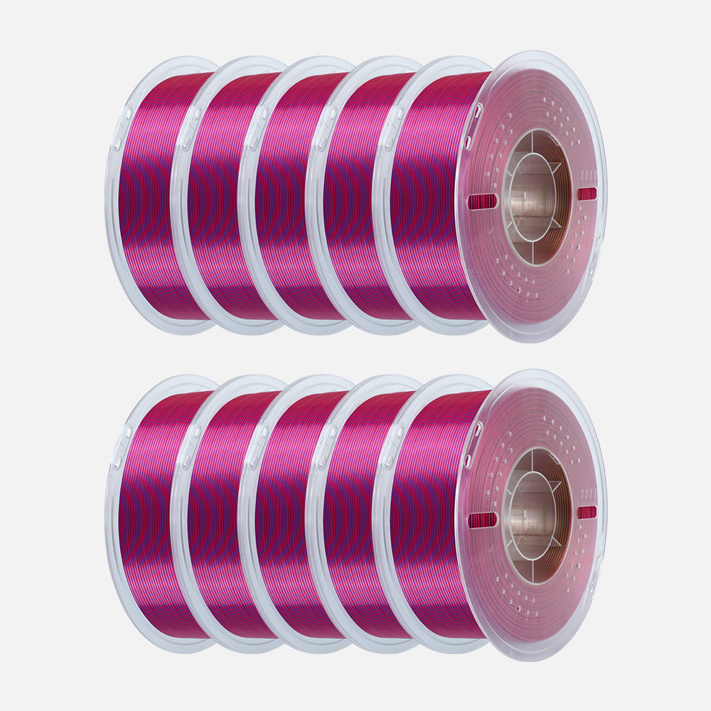 🔥Rainbow / Silk Multicolor PLA 3D Printing Filament-PLA Silk-Kingroon 3D
