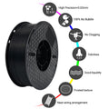 Kingroon PLA Carbon Fiber Black Filament, 1.75mm 3D Printer Filament, 1KG Spool-3D Print Material-Kingroon 3D