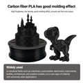 Kingroon PLA Carbon Fiber Black Filament, 1.75mm 3D Printer Filament, 1KG Spool-3D Print Material-Kingroon 3D