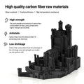 Kingroon PLA Carbon Fiber Black Filament, 1.75mm 3D Printer Filament, 1KG Spool-3D Print Material-Kingroon 3D