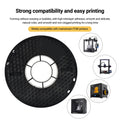 Kingroon PLA Carbon Fiber Black Filament, 1.75mm 3D Printer Filament, 1KG Spool-3D Print Material-Kingroon 3D