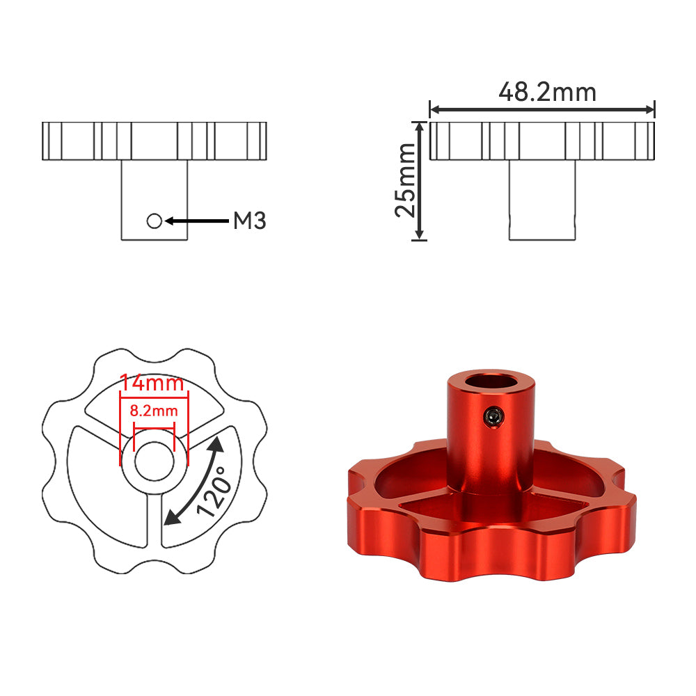 Knob Kit for Bambu A1mini 3D Printer-3D Printer Accessories-Kingroon 3D