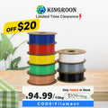 10KG Mixed Color PLA Filament 1.75mm for The US-3D Print Material-Kingroon 3D