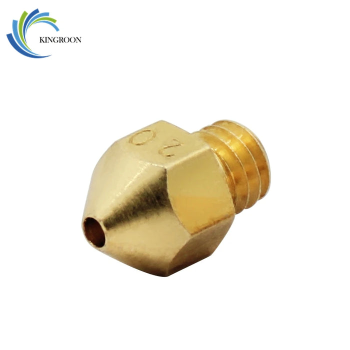 M6 Copper Nozzle 1.0mm 1.5mm 2.0mm Larger Diameter Nozzles For 1.75mm 3mm Filament Big Hole Brass Nozzle