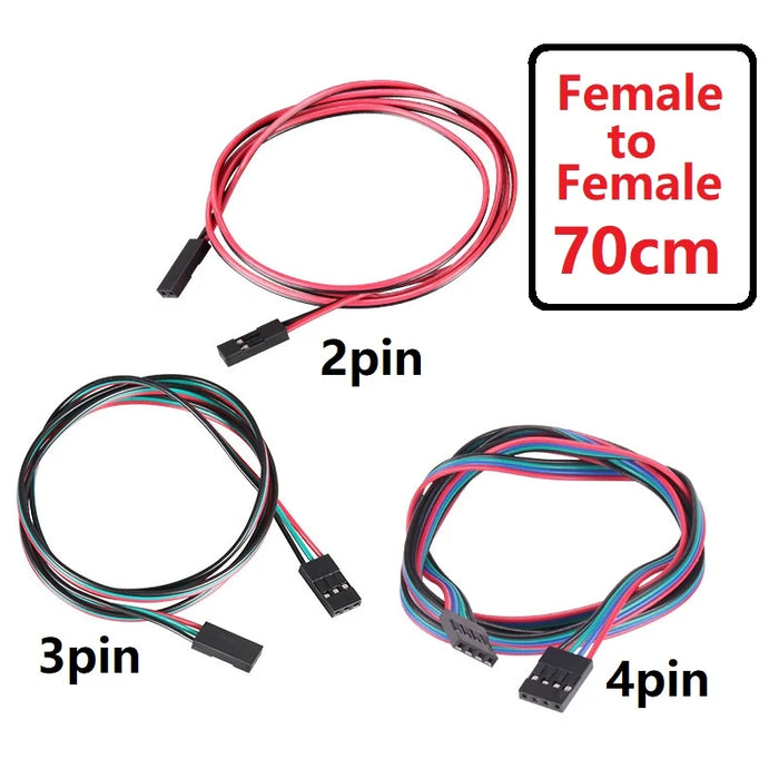 5PCS/lot Dupont Cables 70cm Jumper Wires Male to Female Female to Female 2Pin 3Pin 4Pin 3D Printer Parts Copper-3D Printer Accessories-Kingroon 3D