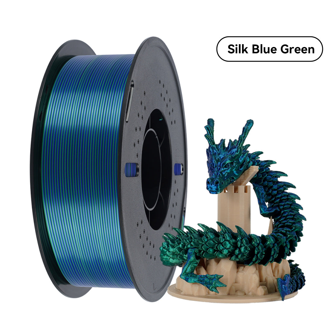 10KG Silk Multicolor PLA Filament 1.75 mm (Clearance Sale)-Kingroon 3D