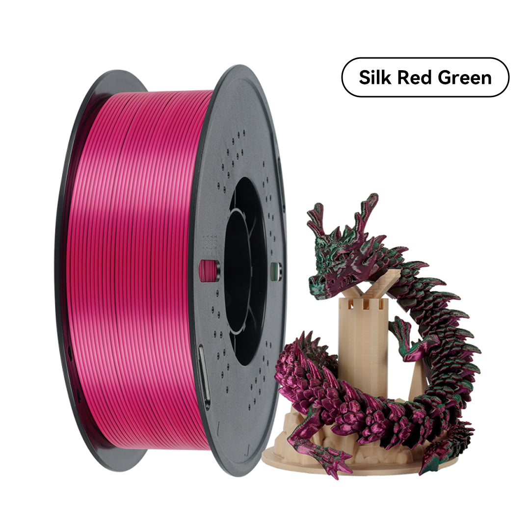 10KG Silk Multicolor PLA Filament 1.75 mm (Clearance Sale)-Kingroon 3D