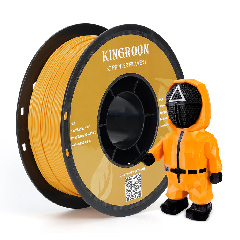 【2KG Pack】Orange PLA Filament 1.75mm (FRESH) by Kingroon