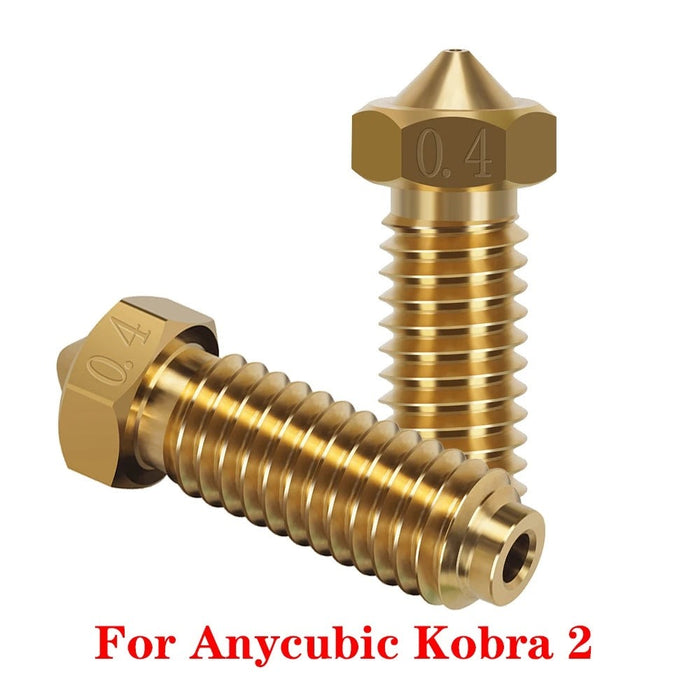 For Anycubic Kobra 2 Volcano Nozzle 0.4mm Brass Nozzles High Flow High Precision 1.75mm Filament 3D Printer Accessories E3D-3D Printer Accessories-Kingroon 3D