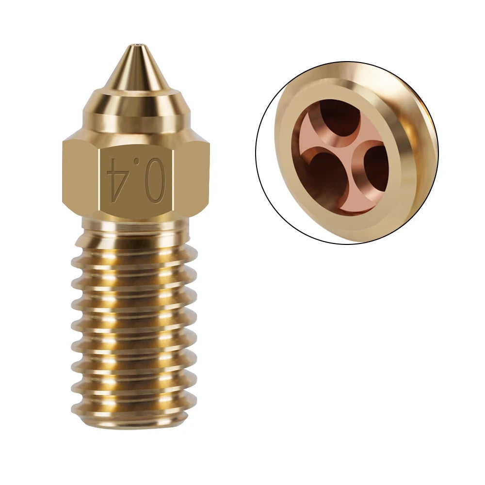CHT Nozzle Copper Clone Nozzle Brass Hardened Stainless Steel 0.4/0.6/