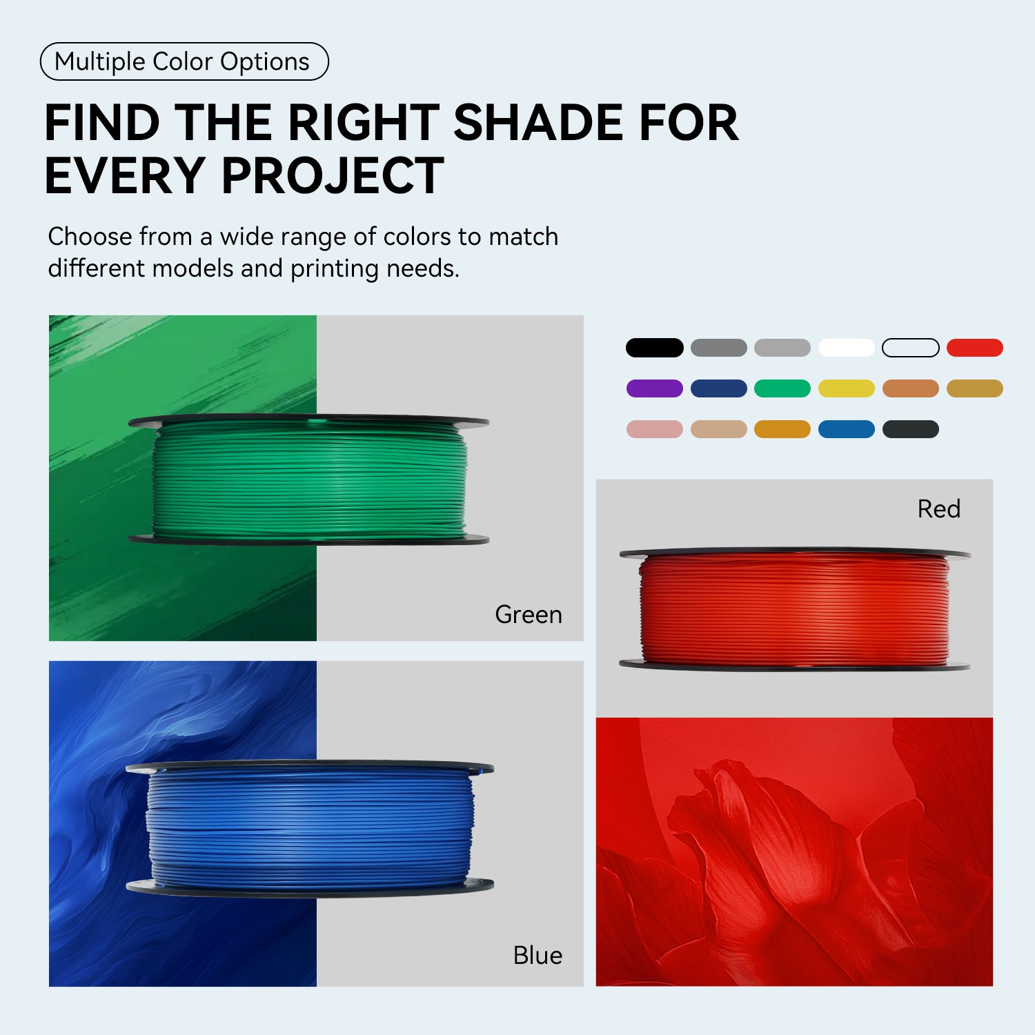 KINGROON PLA Filament 1.75mm-PLA Basic-Kingroon 3D