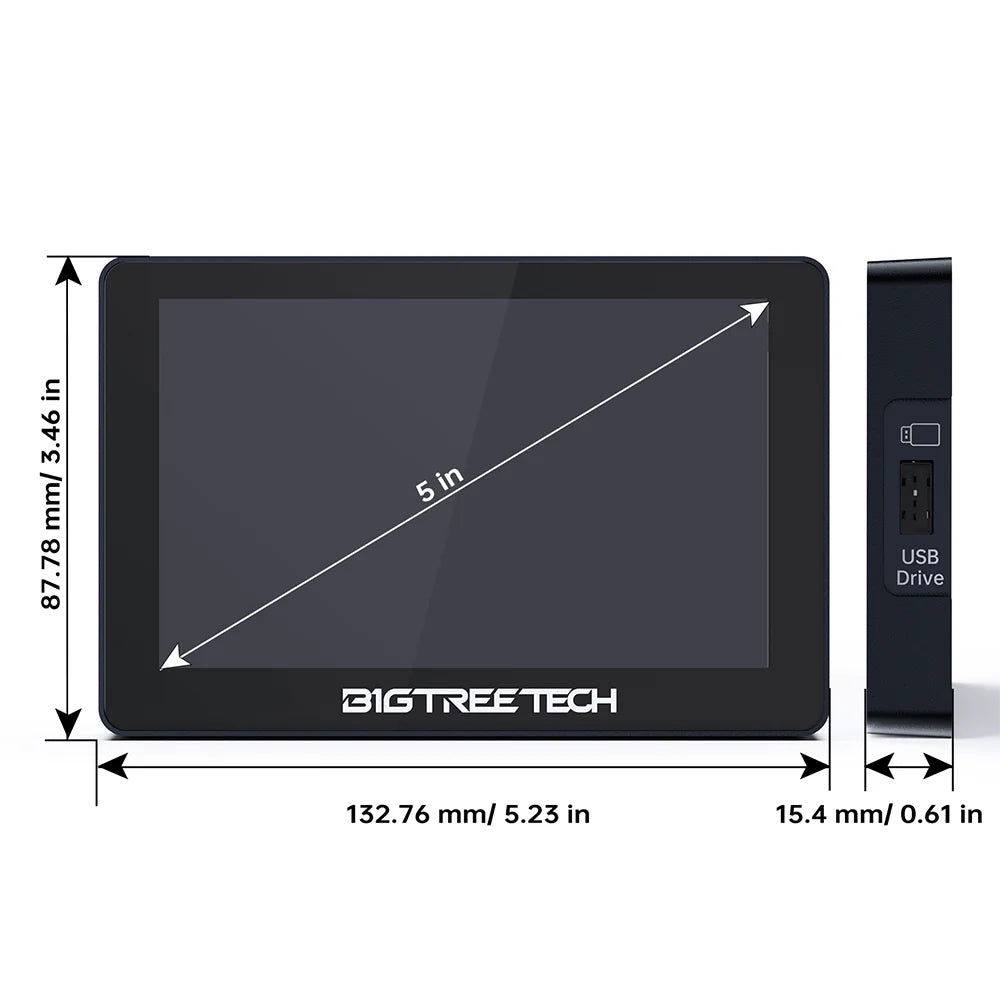 High-Resolution 5-Inch Touchscreen Display for Bambu Lab 3D Printers |