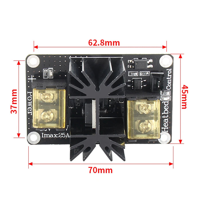 25A Mainboard Expansion Module Heated Bed Control High Current Powerful MOSFET HA210NO6 For RAMPS 1.4