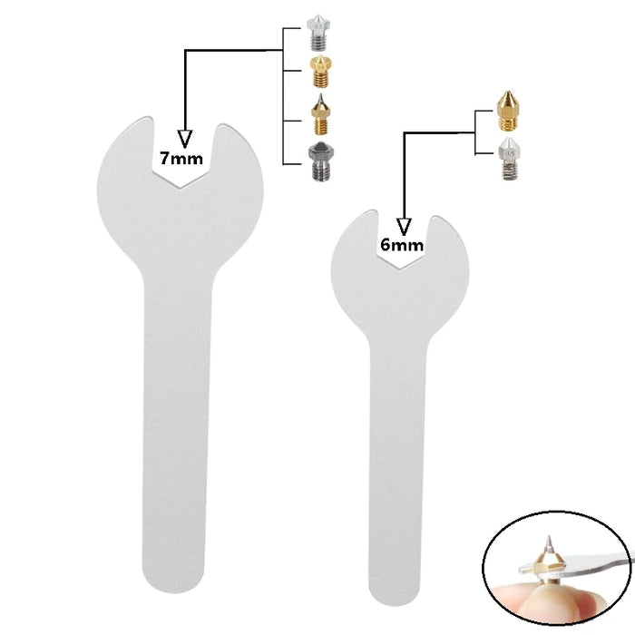 5pcs Opening Spanner Tools E3D MK8 nozzles Wrench for Fastening Nozzle —  Kingroon 3D