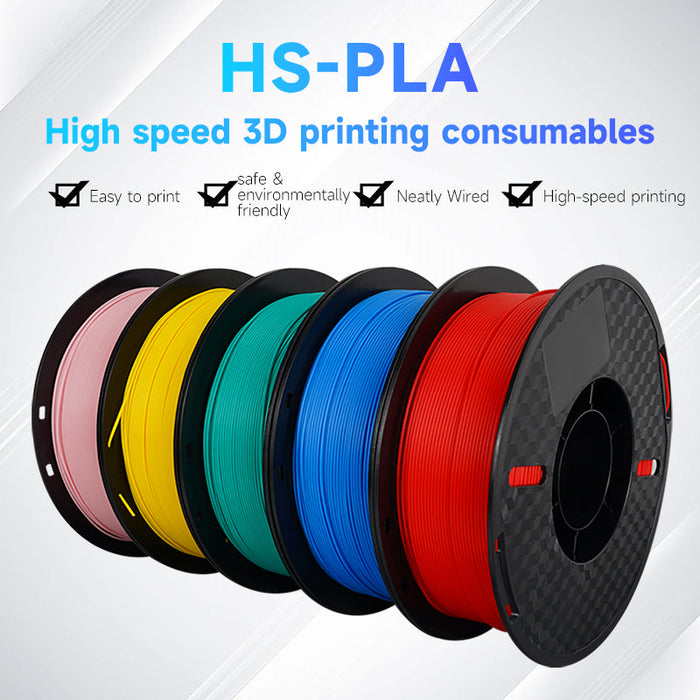 RAPID PLA Filament 1.75mm Black 2KG-3D Print Material-Kingroon 3D