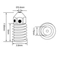 4pcs Brass Hardened Steel Nozzle For Bambu Lab A1/ A1 Mini, 0.2 0.4 0.6 0.8mm 3D Printer Nozzle For Bambulab A1 Mini-3D Printer Accessories-Kingroon 3D