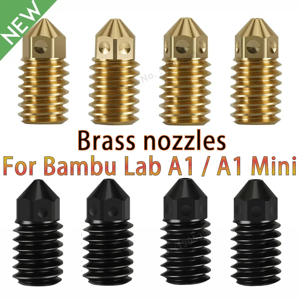 Brass Hardened Steel Nozzle For Bambu Lab A1/ A1 Mini
