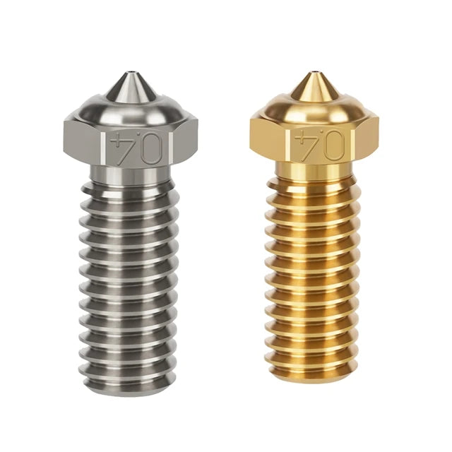 For Qidi X-max 3/ X-plus 3 Nozzle Brass Hardened Stainless Steel 0.4mm Nozzles For X Max3 Plus3 3D Printer Parts-3D Printer Accessories-Kingroon 3D