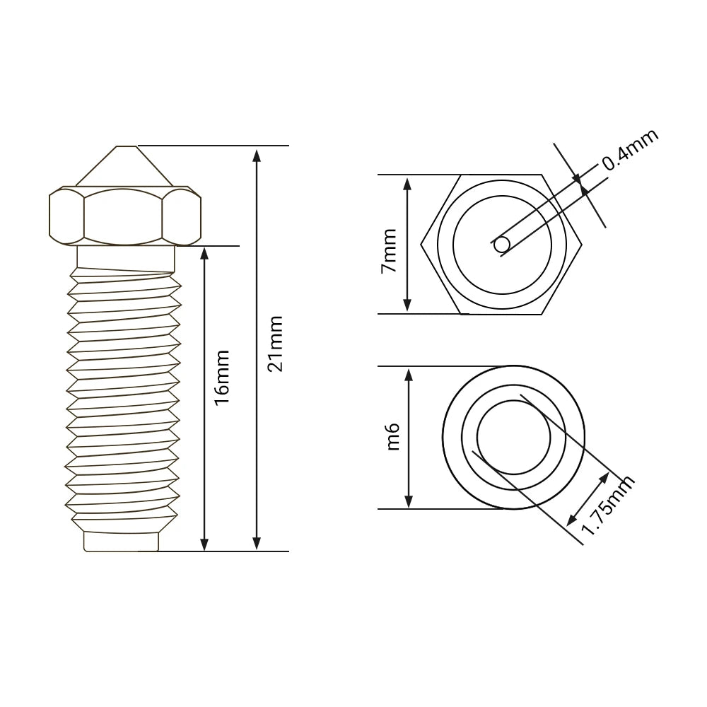 2pcs Hardened Steel Nozzles For Anycubic Kobra 2 3D Printer Volcano Nozzle For Anycubic Kobra 2/ Kobra 2 Pro/Kobra 2 Max/ Kobra-3D Printer Accessories-Kingroon 3D