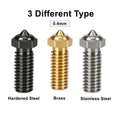 For Qidi X-max 3/ X-plus 3 Nozzle Brass Hardened Stainless Steel 0.4mm Nozzles For X Max3 Plus3 3D Printer Parts-3D Printer Accessories-Kingroon 3D