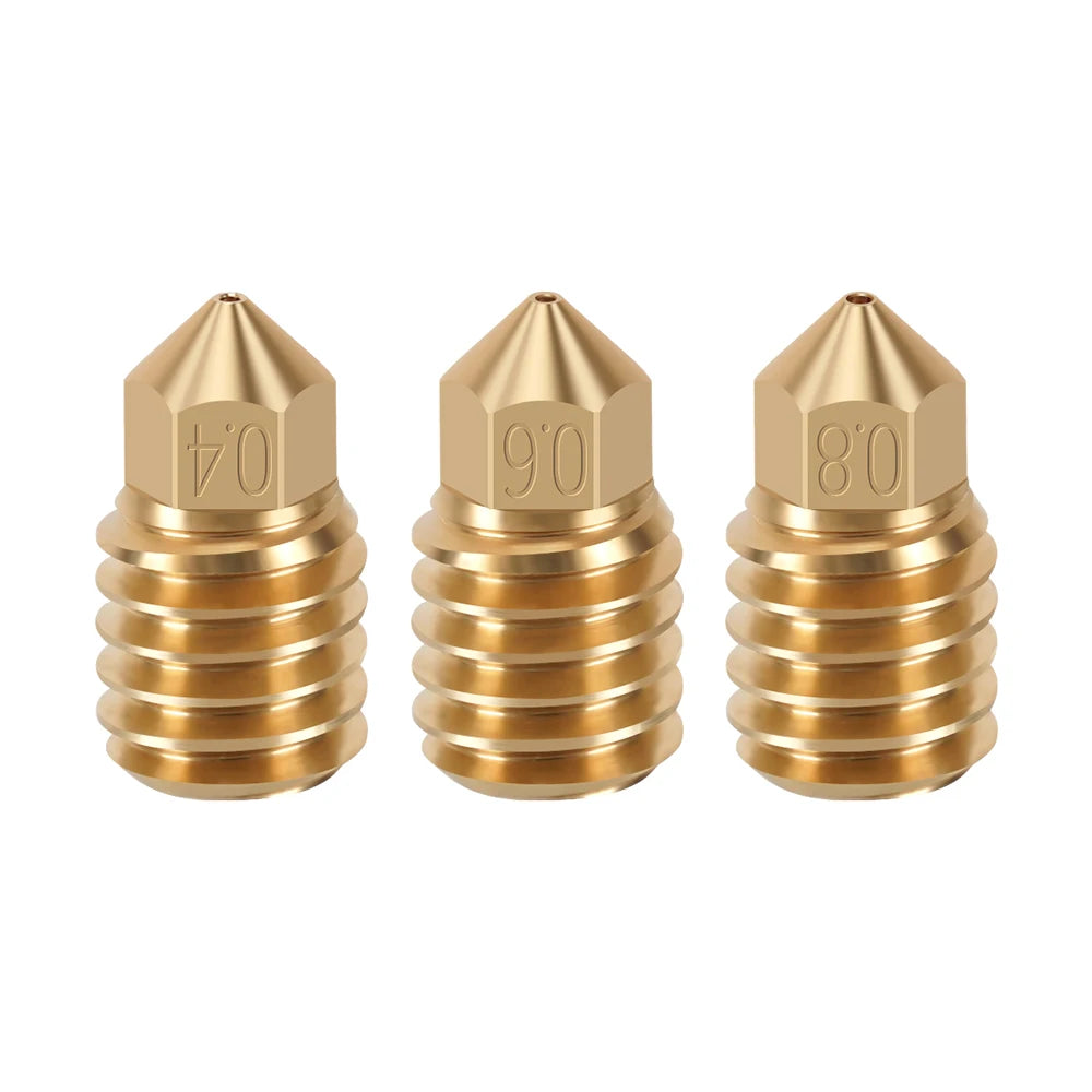 For Bambu Lab CHT Nozzle High Flow 0.2/0.4/0.6/0.8mm Brass Nozzle 500°C For Bambu Lab Hotend For Bambu Labs Nozzle Lab P1P-3D Printer Accessories-Kingroon 3D