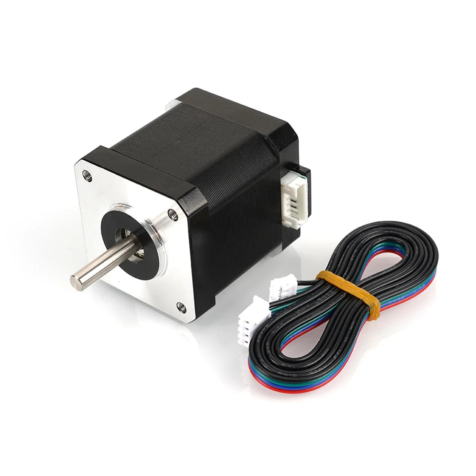 Stepper 42 Motor 48MM 60MM Height Square Motors 17HS8401 17HS8401S With Cable Black Sliver-Kingroon 3D