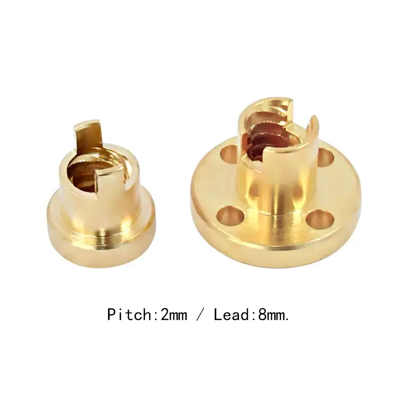 2pcs T8 Anti-backlash Brass Screw POM Nut