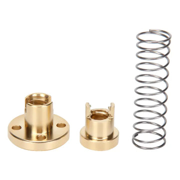 2pcs T8 Anti-backlash Brass Screw POM Nut