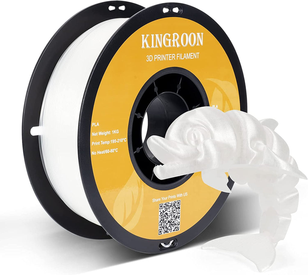 Kingroon Transparent PLA Filament 1KG — Transparent (2kg) by Kingroon