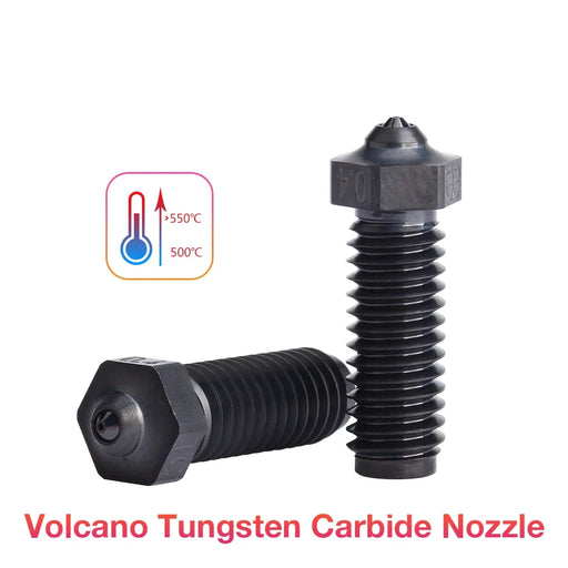 Tungsten Carbide Nozzle volcano Super Wear-Resistance DLC coating for rapido hotend