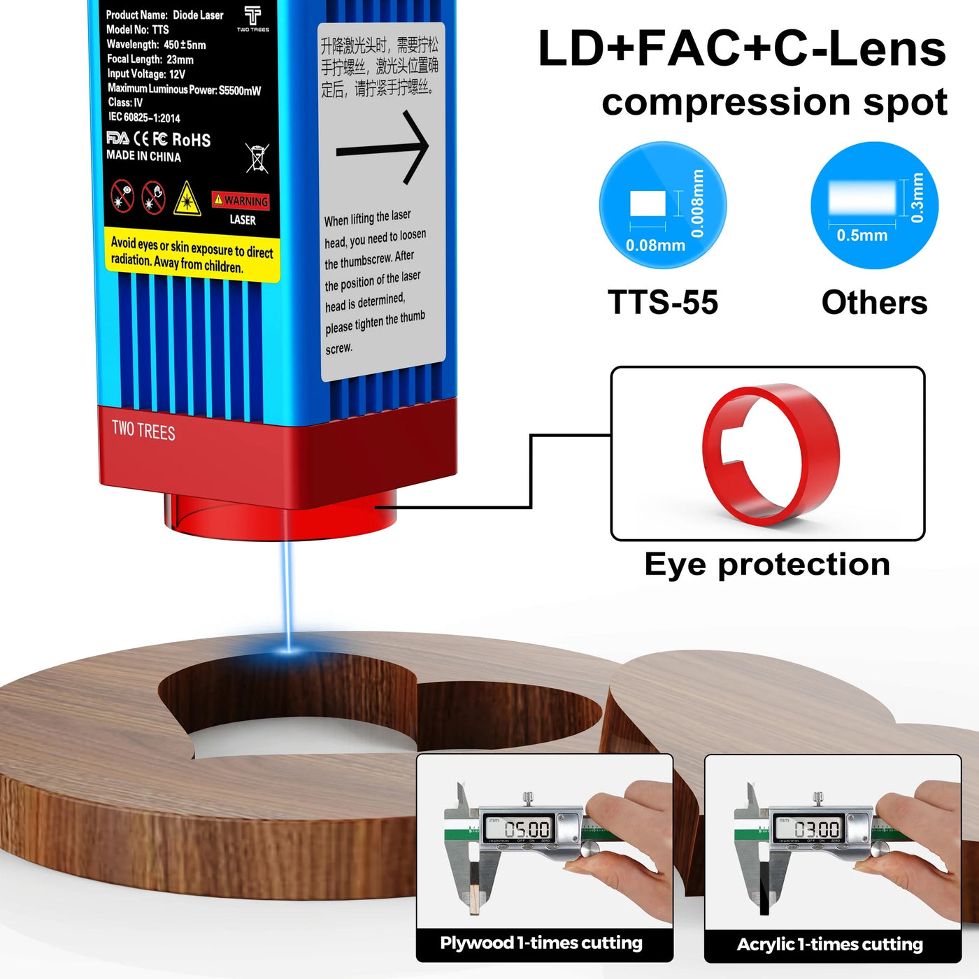 TwoTrees TTS-55 Pro Lasergravierer - Kingroon 3D