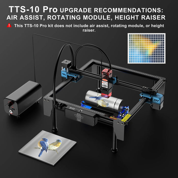 Twotrees TTS-10 Pro 80W Laser Engraver Add Touch screen Metal Laser Engraving Machine DIY Logo Printer Laser Cutting Acrylic MDF-Kingroon 3D