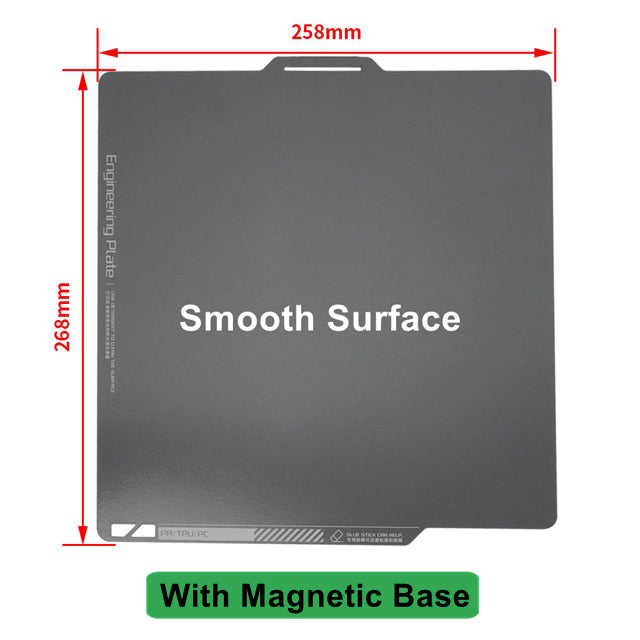 257*257mm Sublimation Build Plate For Bambu Lab X1/P1P 3D Printer Heatbed Sheet