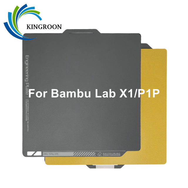 257*257mm Sublimation Build Plate For Bambu Lab X1/P1P 3D Printer Heatbed Sheet-3D Printer Accessories-Kingroon 3D